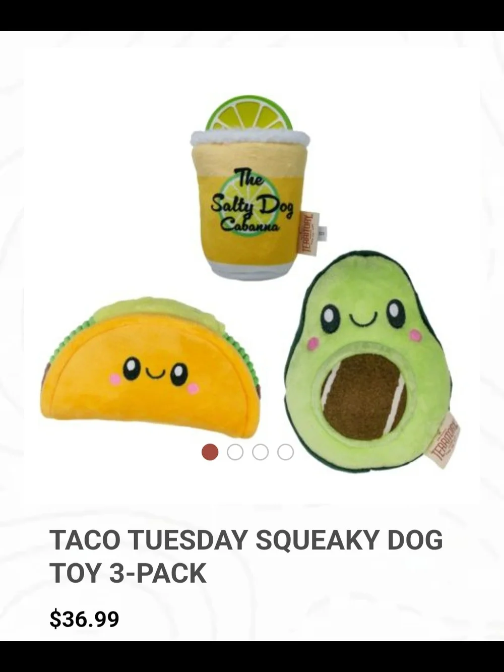 Meijer Taco Fiesta Plush Cat Toy Set - Multicolor